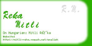 reka mitli business card